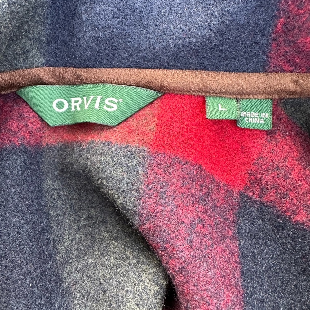 Orvis Men’s Green Mountain Snap-Neck Fleece (Buffalo Check) - Picture 9 of 13